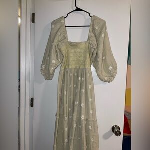 Free people Dahlia dress in Lime Soda